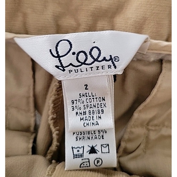 Lilly Pulitzer Women's Vintage Corduroy Dog Print Flare Pant SIZE 2, COTTON BLEN - Picture 7 of 9